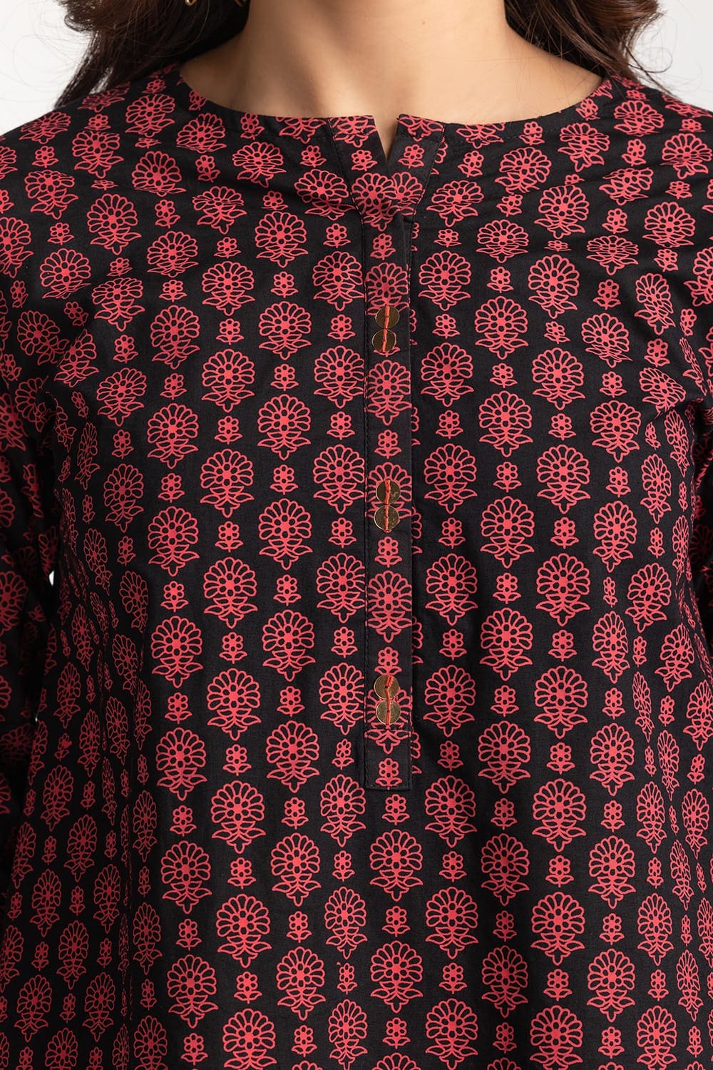 Cambric Block Printed Shirt