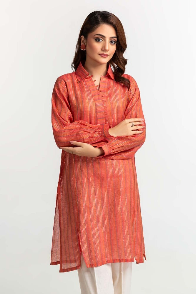Yarn Dyed Embellished Shirt