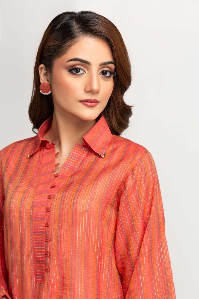 Yarn Dyed Embellished Shirt