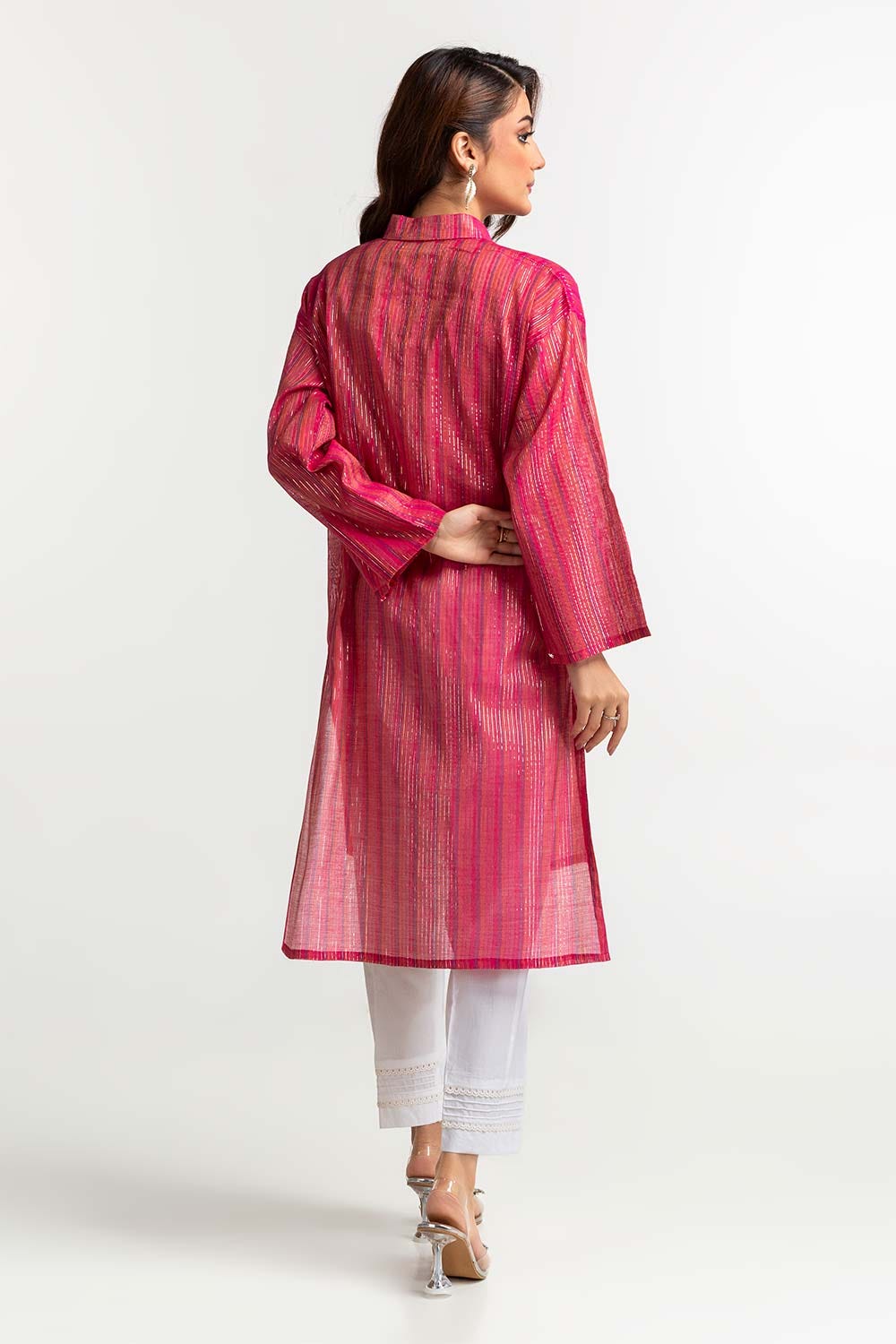 Yarn Dyed Embellished Shirt