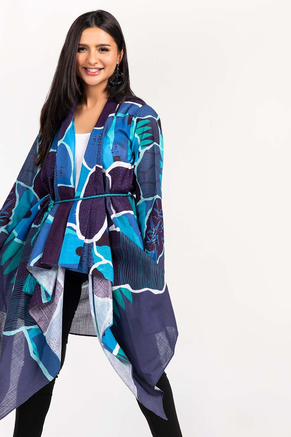 Printed Khaddar Jacket