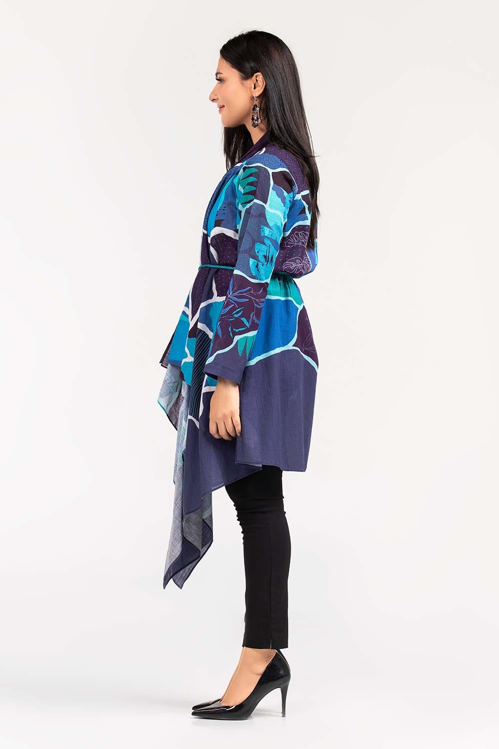Printed Khaddar Jacket