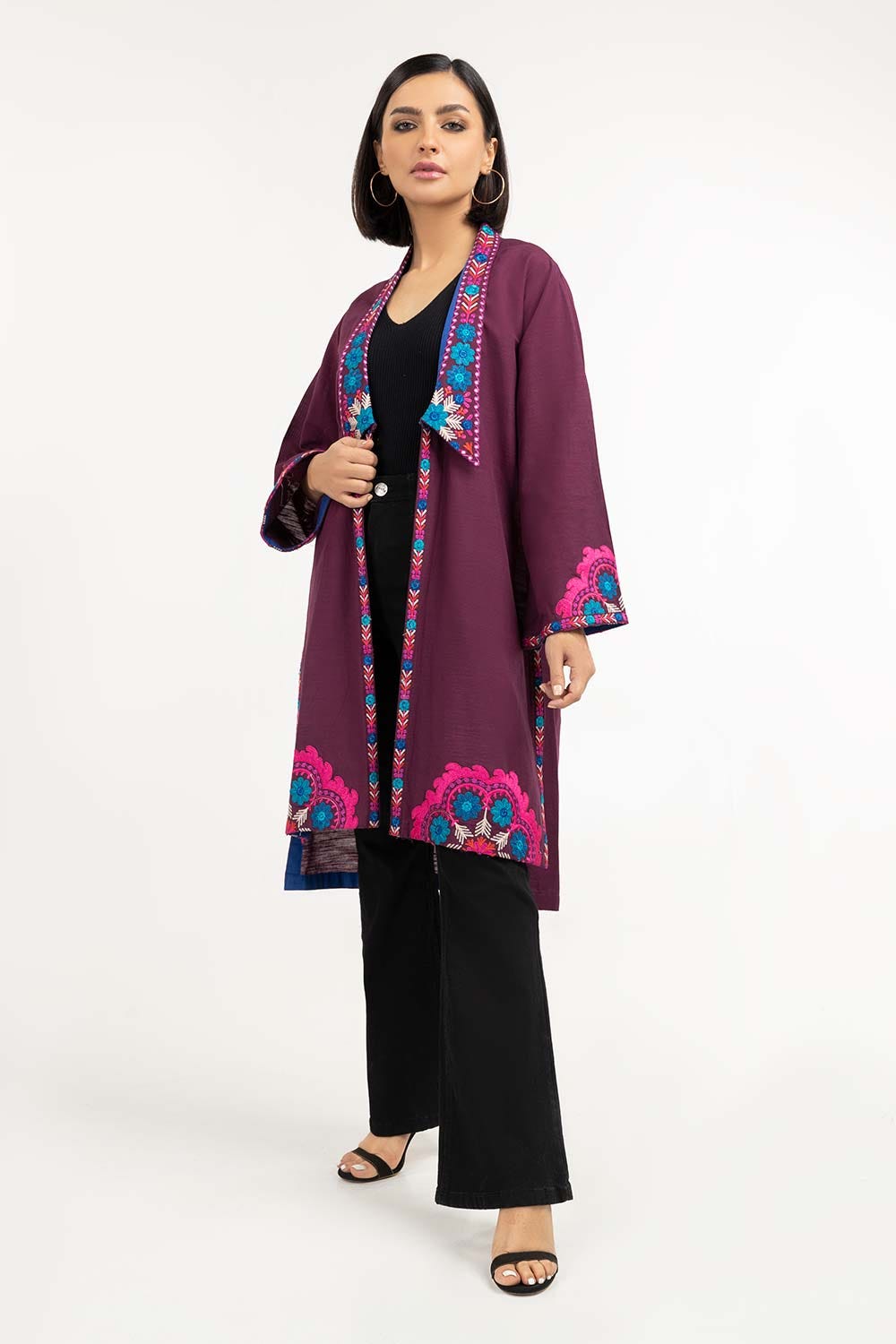 Embroidered Khaddar Shirt