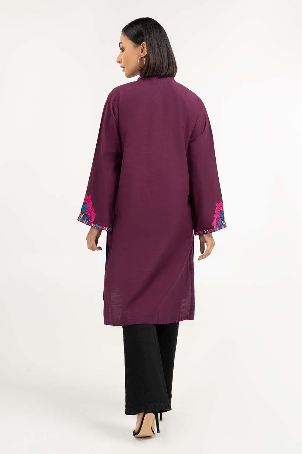 Embroidered Khaddar Shirt