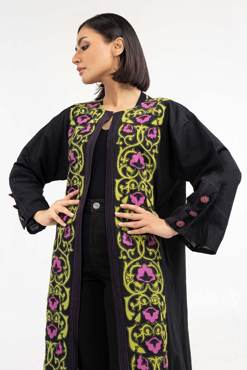 Embroidered Khaddar Shirt
