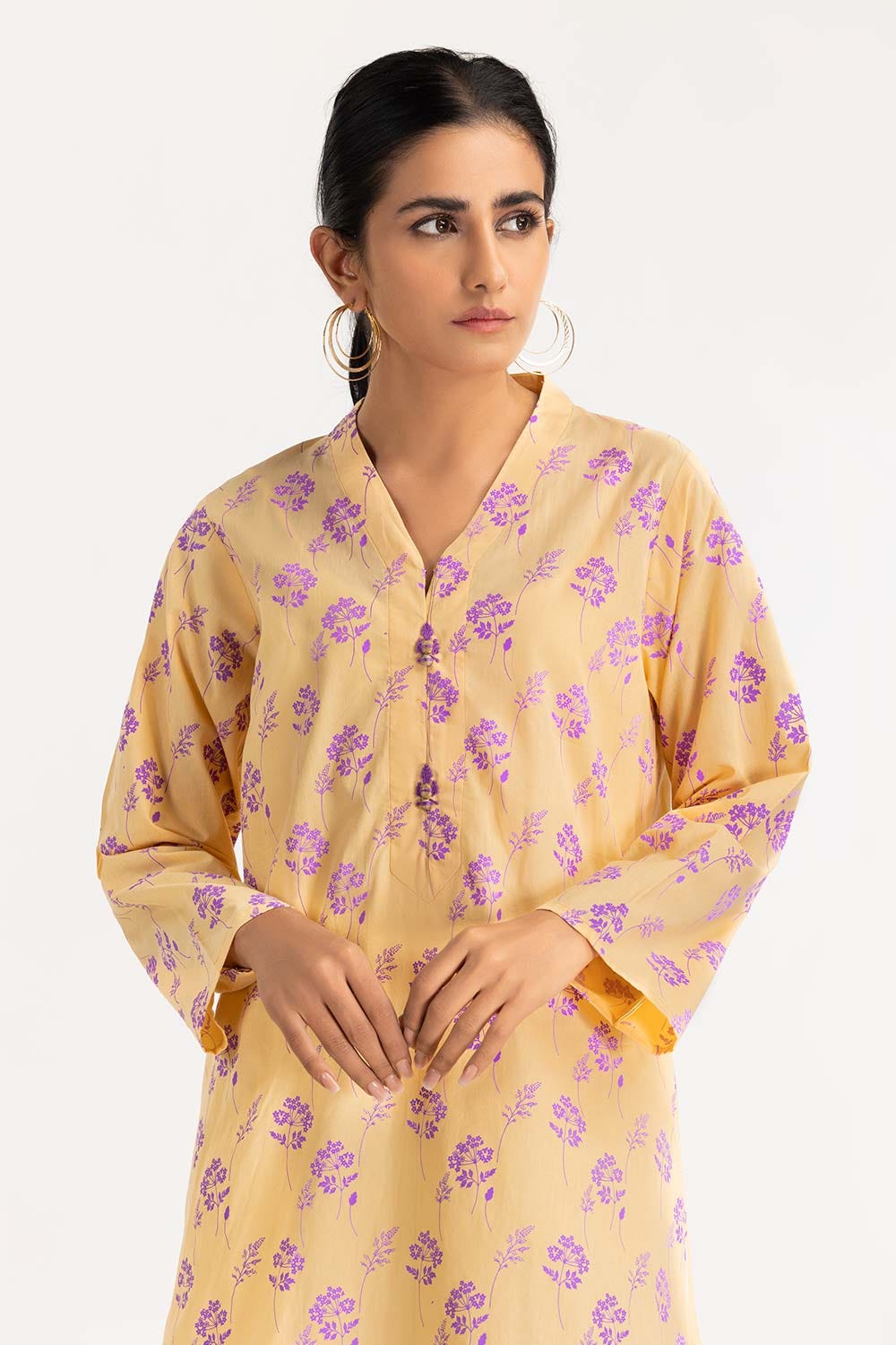 Neon Print Cambric Shirt