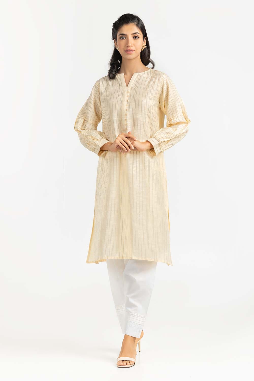 Screen Printed Khaddar Shirt