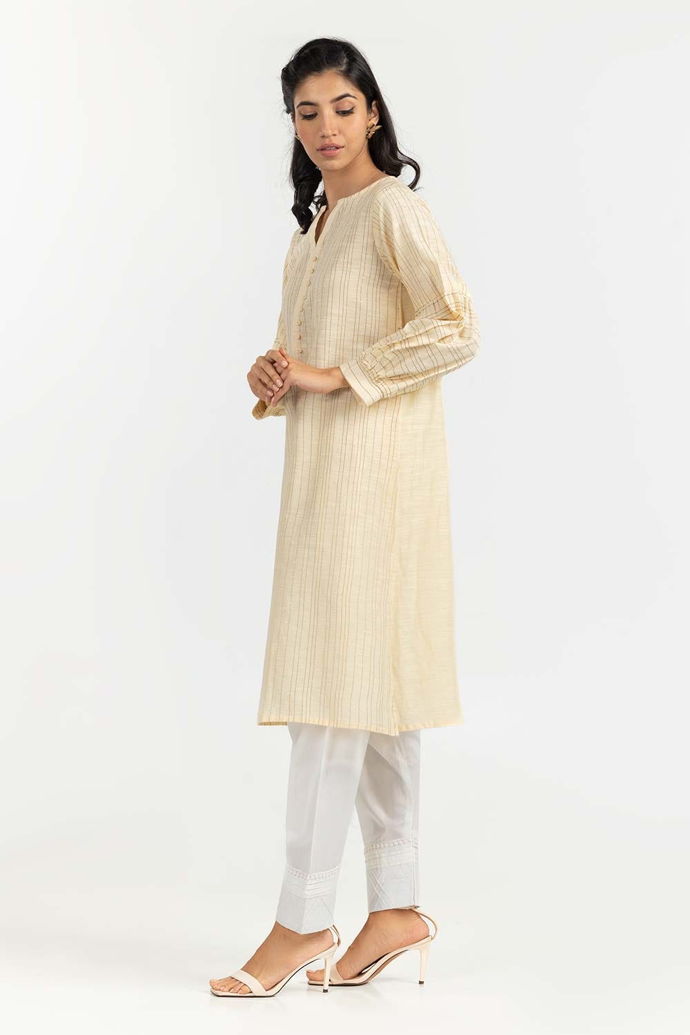 Screen Printed Khaddar Shirt