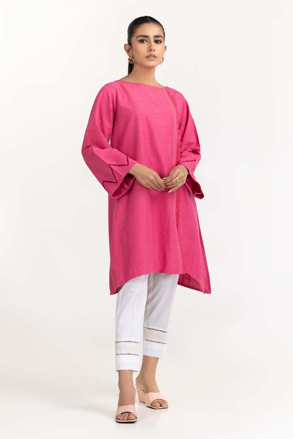 Embroidered Khaddar Shirt