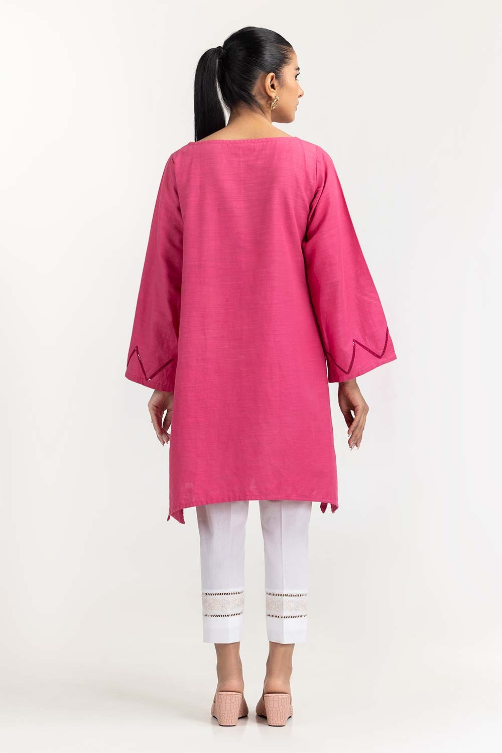 Embroidered Khaddar Shirt