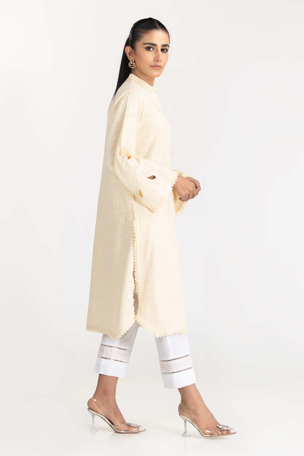 Embroidered Khaddar Shirt