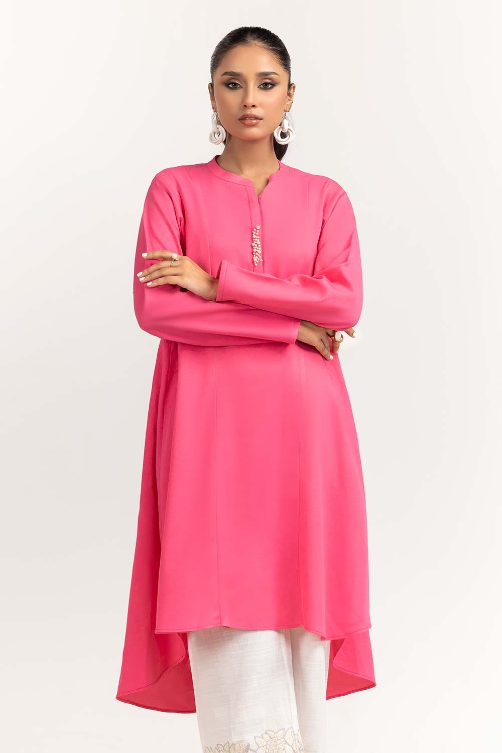 Dyed Georgette Shirt