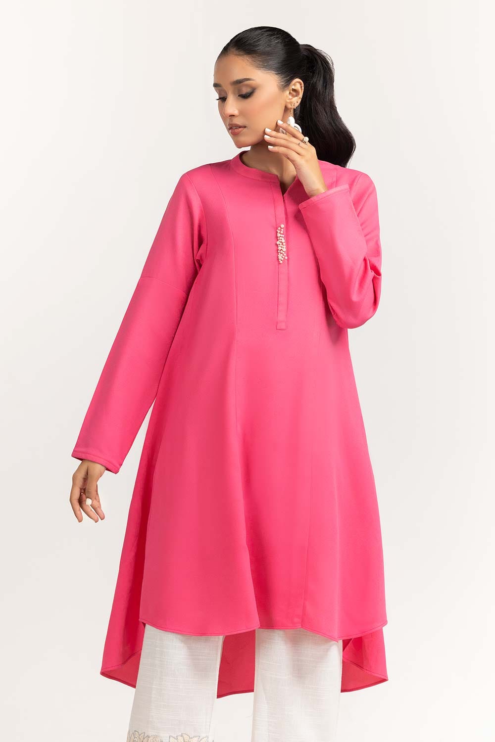 Dyed Georgette Shirt