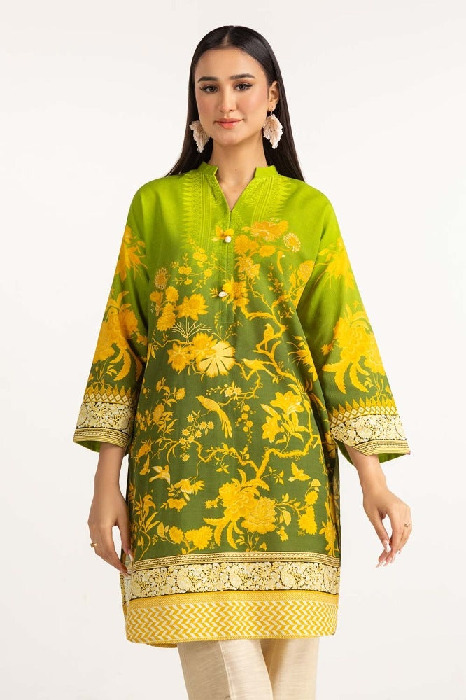 Digital Print Khaddar Shirt