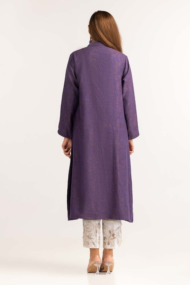 Dyed Jacquard Embellished Shirt