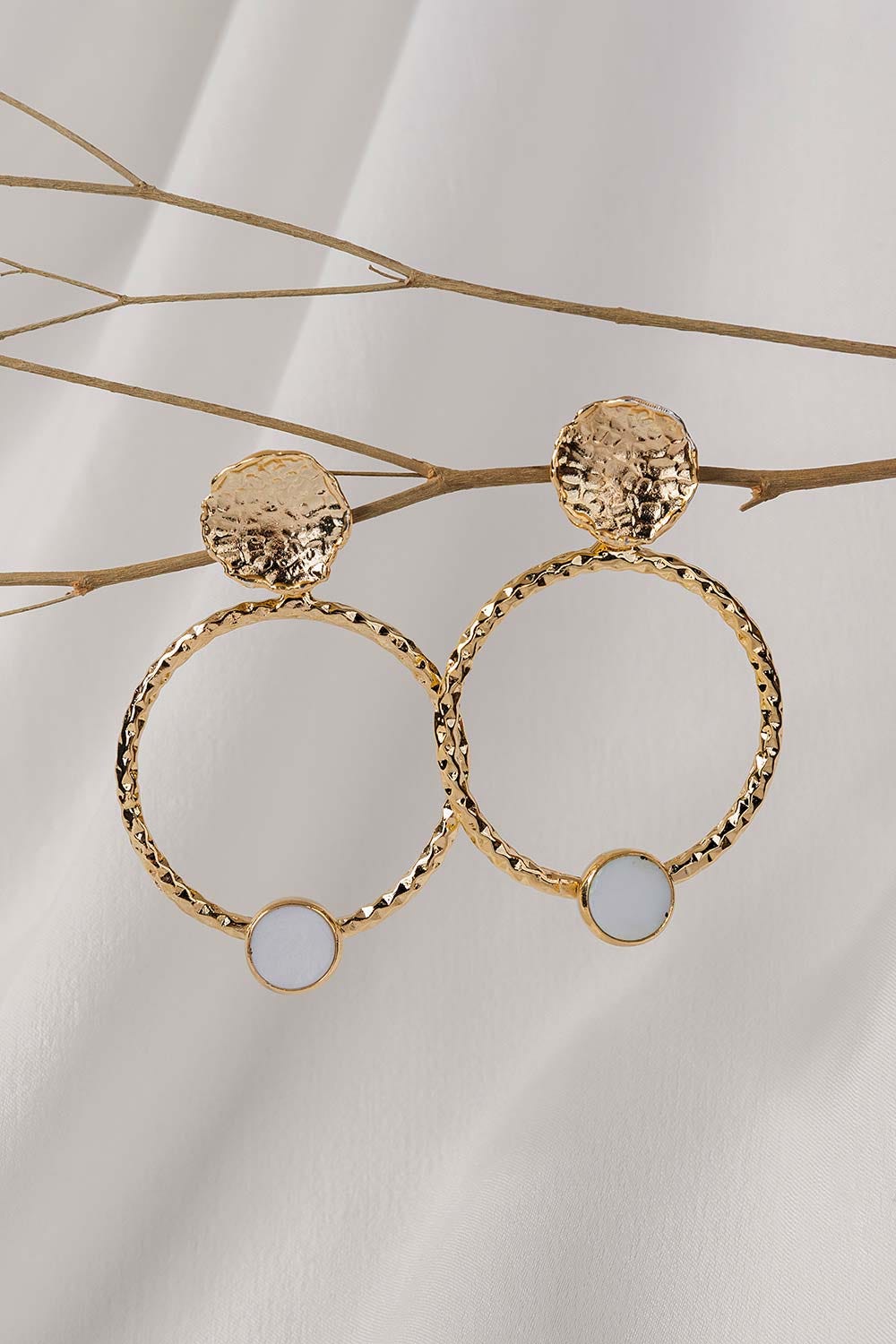 Gold Sun Earrings
