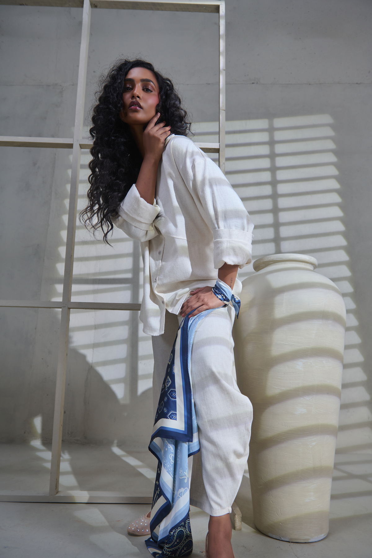 Off-White Linen Co-ord Set