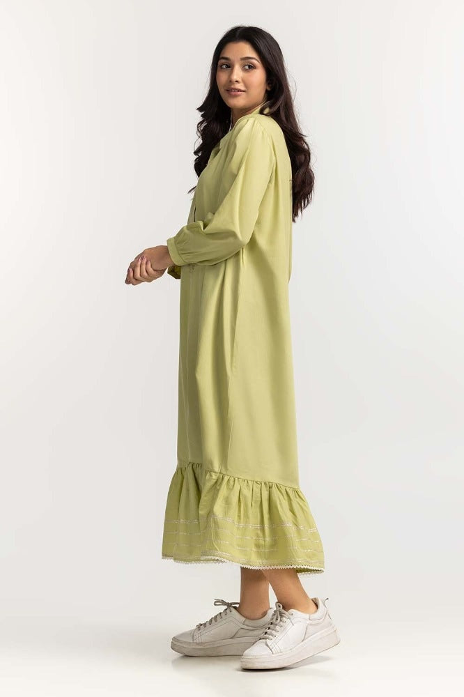 Green Basic Dress