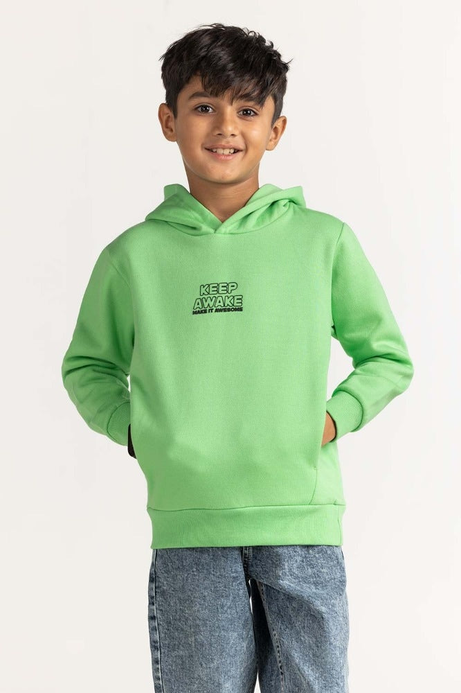 Green Basic Sweatshirt