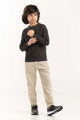Junior Boy Green Knit Sweater