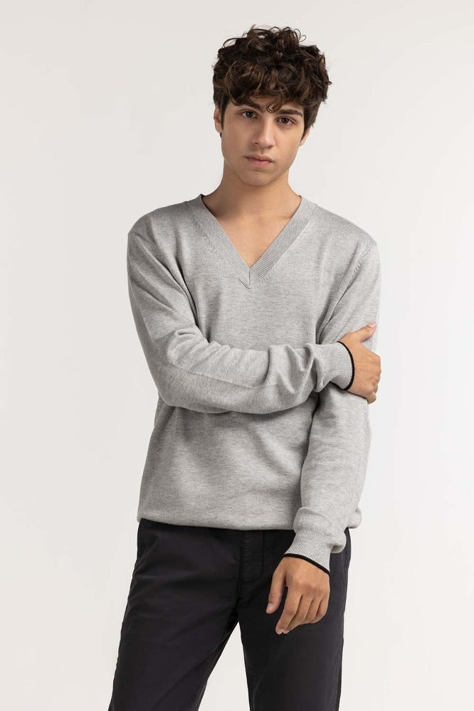 Grey Fashion Sweater