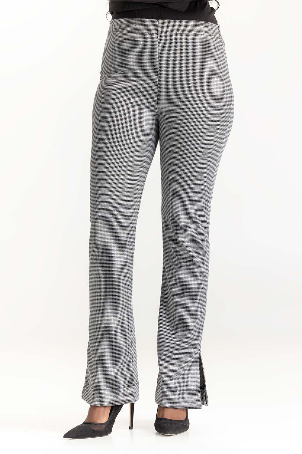 Grey Houndstooth Formal Pant