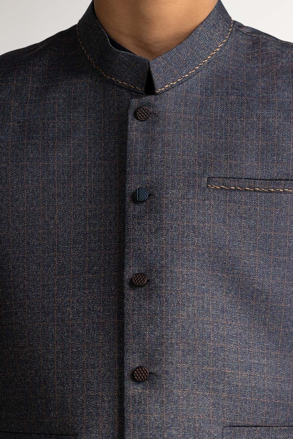 Grey Styling Waist Coat KWC-PD24-004