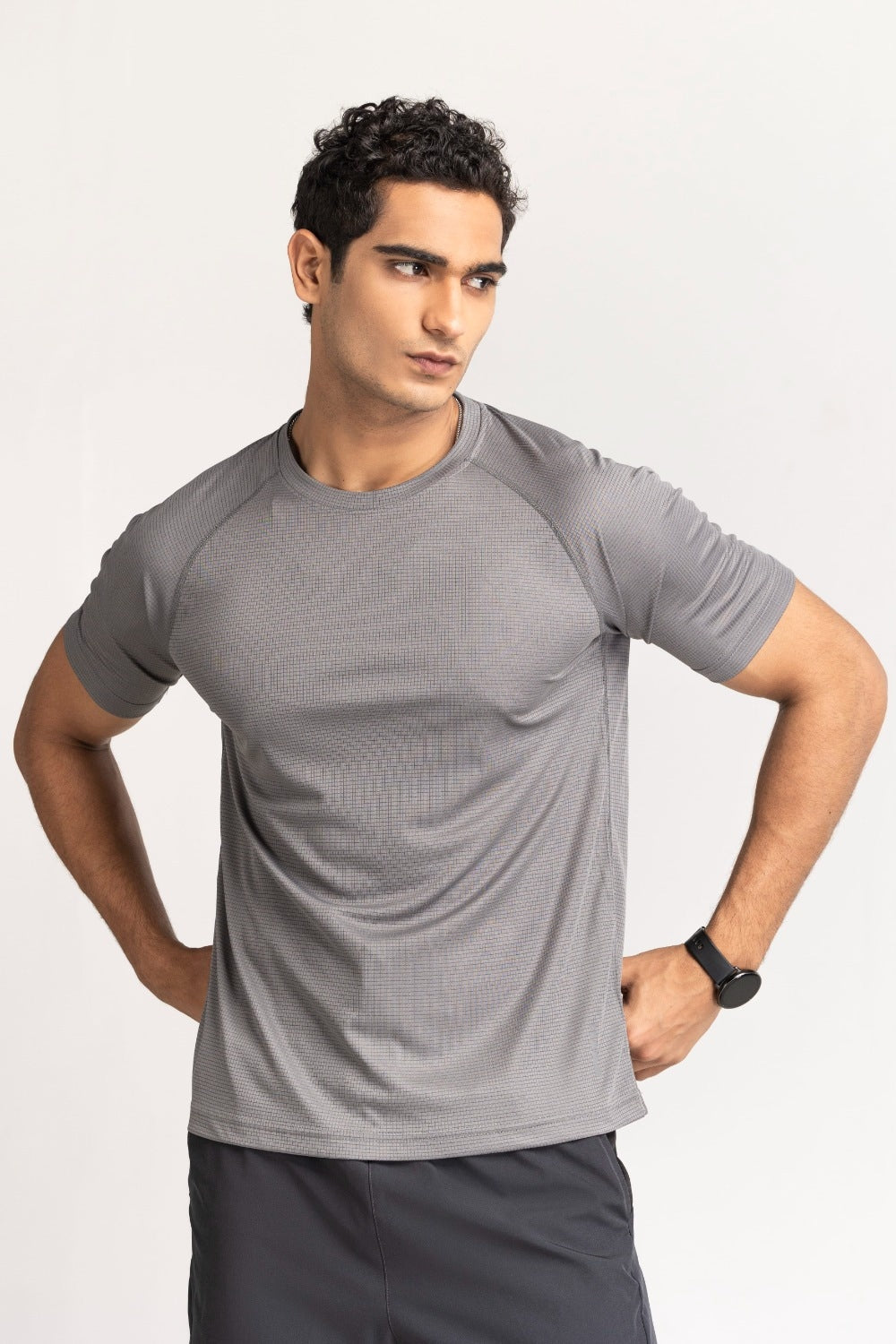 Grey Textured Tee