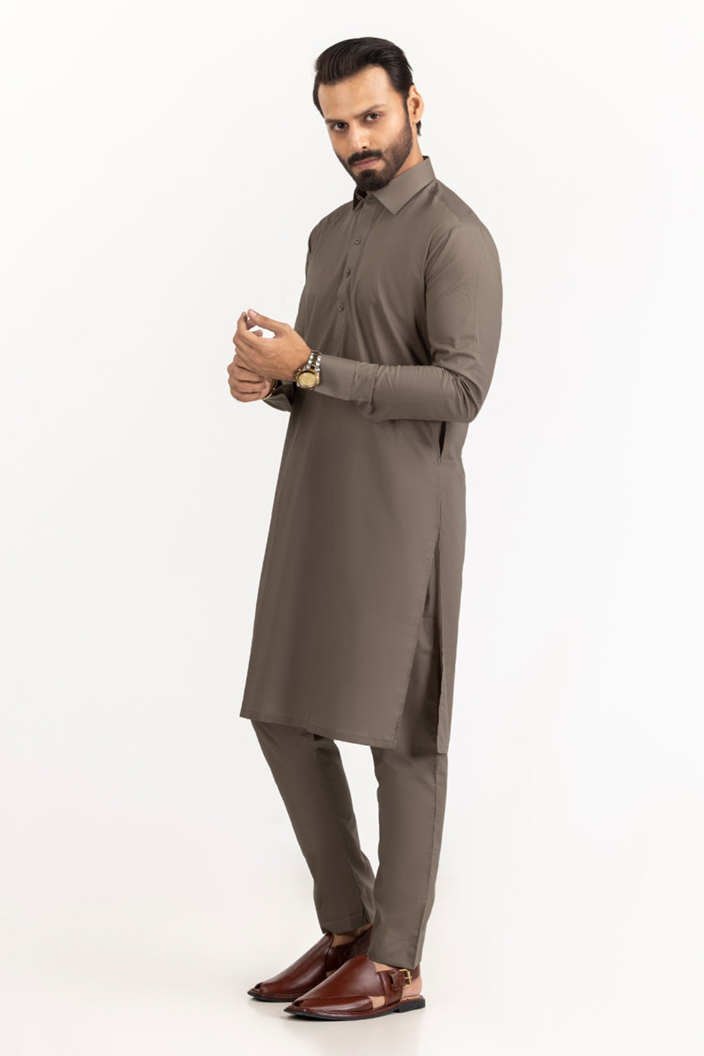Gul Capri Latha Unstitched Fabric Cotton-Lf