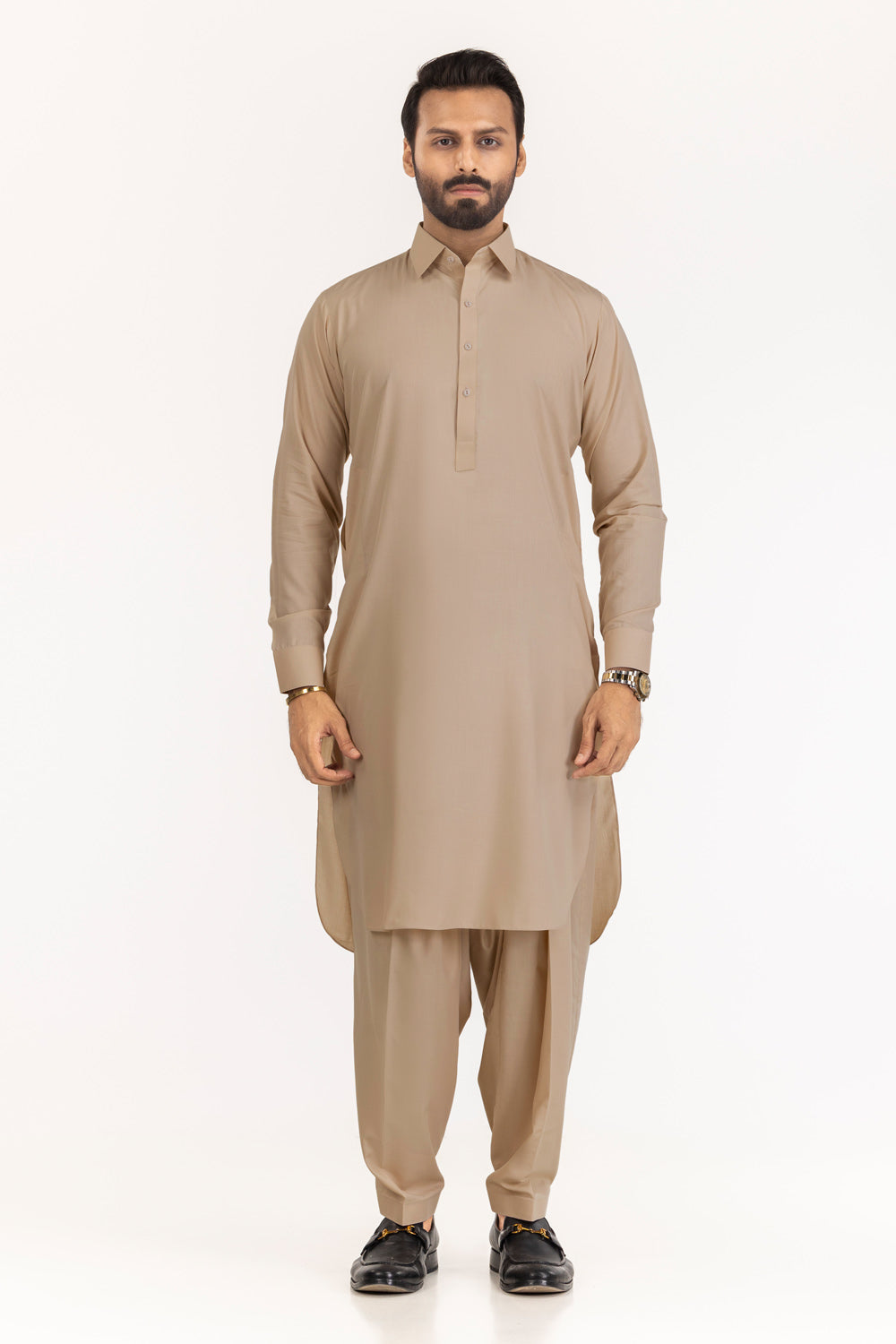 Gul Panther Unstitched Fabric Blended-Lf