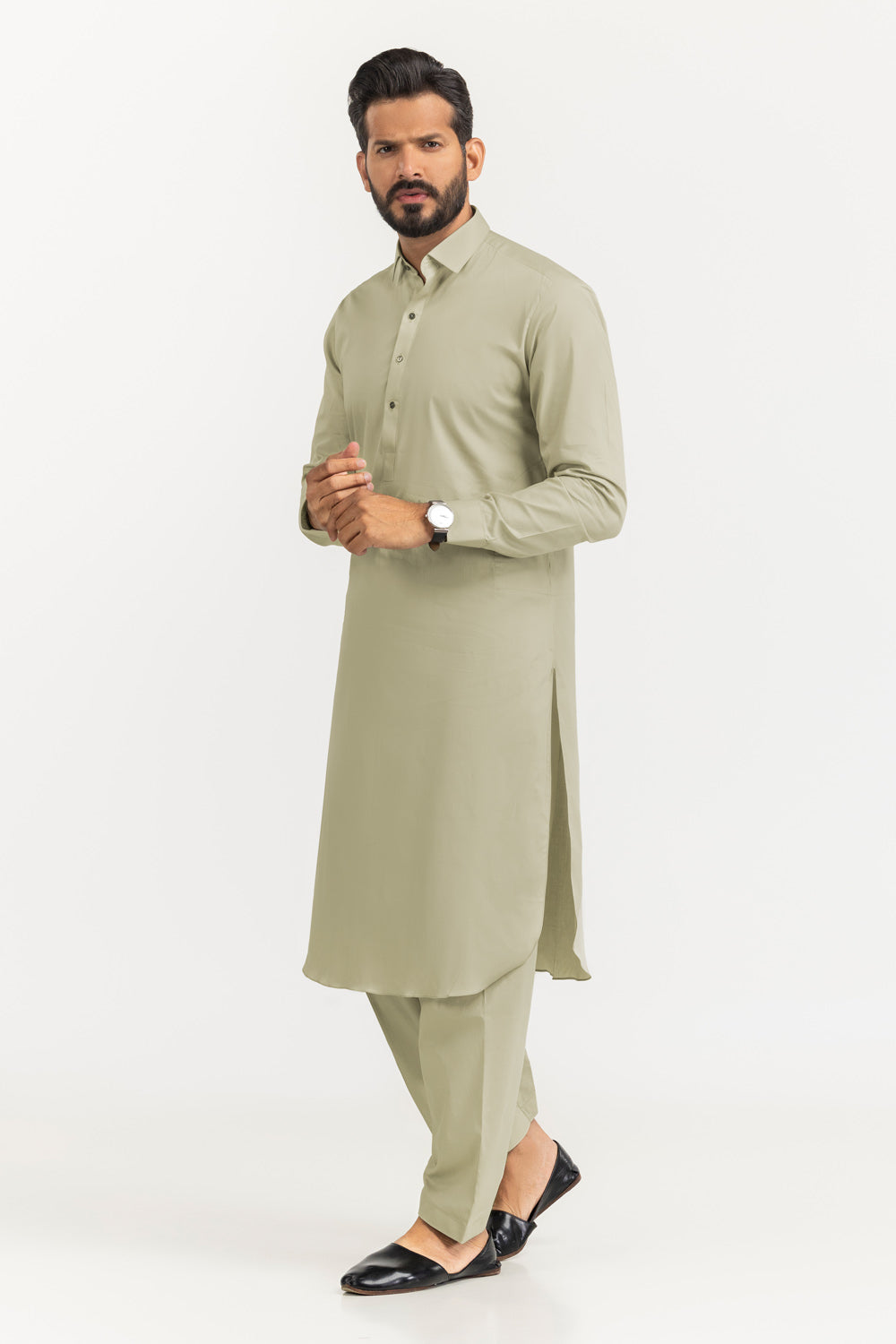 Gul Panther Unstitched Fabric Blended-Lf