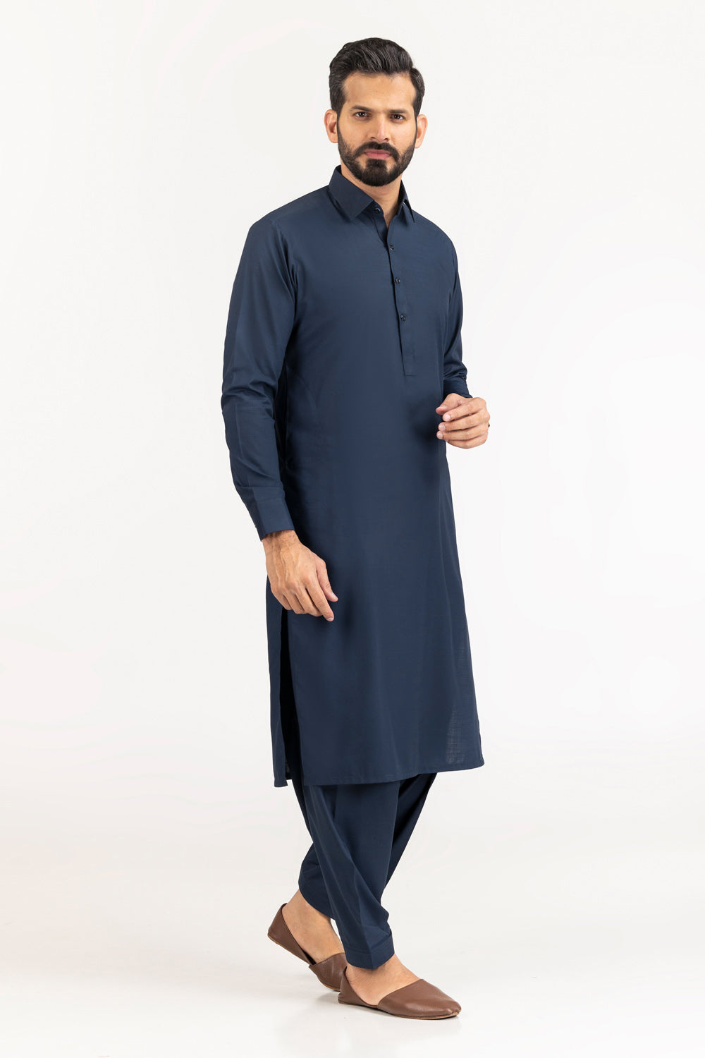Gul Panther Unstitched Fabric Blended-Lf