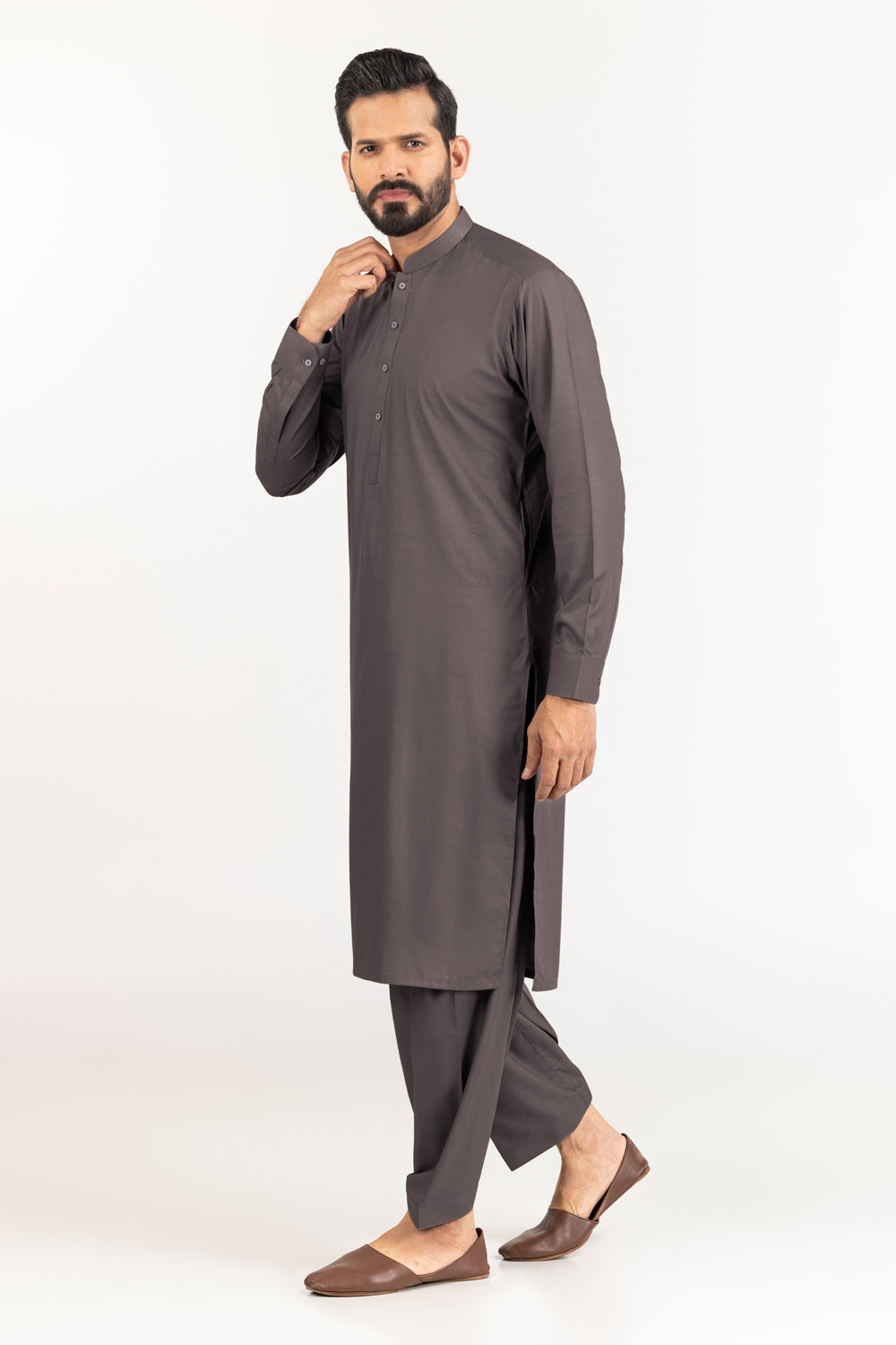 Gul Panther Unstitched Fabric Blended-Lf
