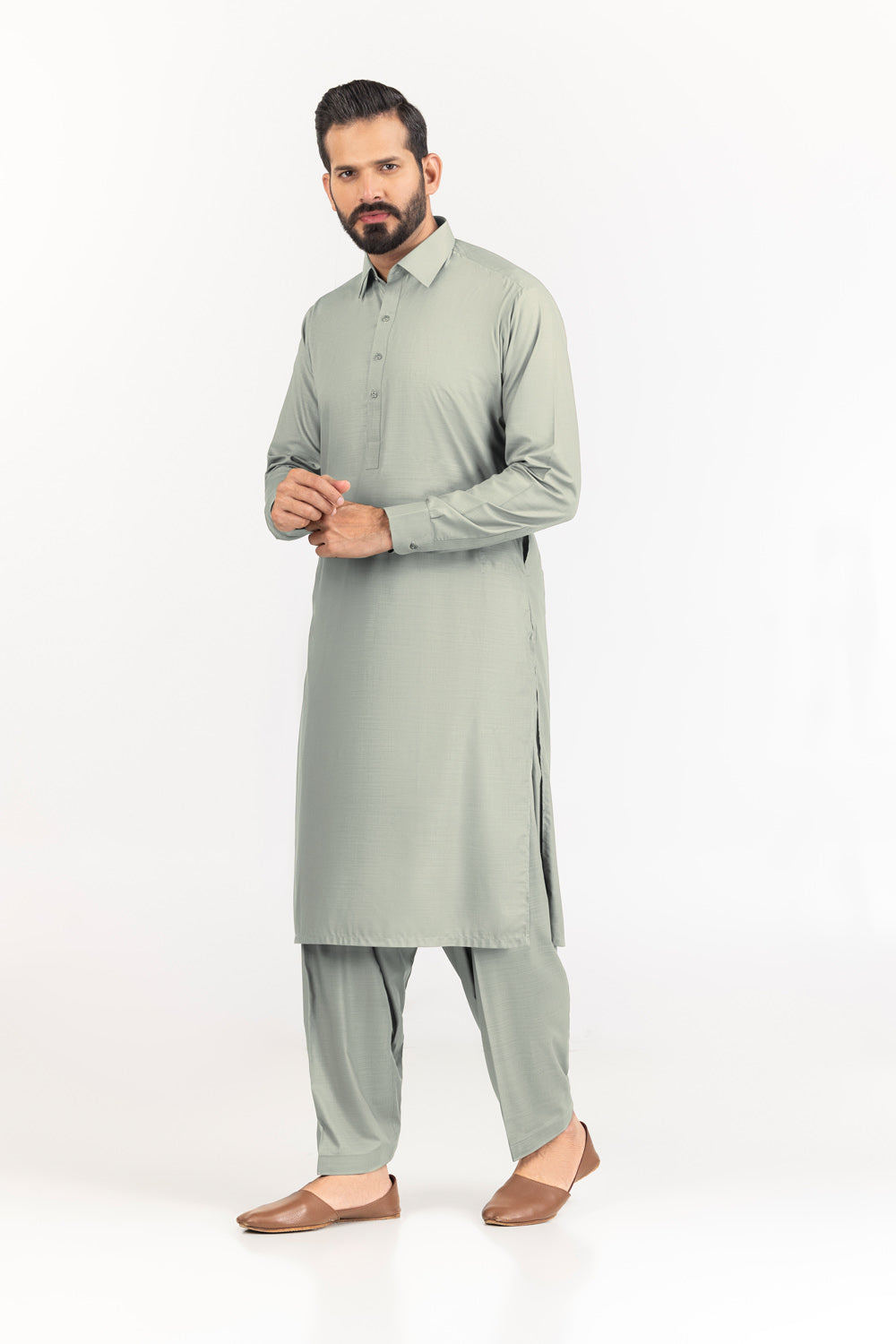 Gul Panther Unstitched Fabric Blended-Lf