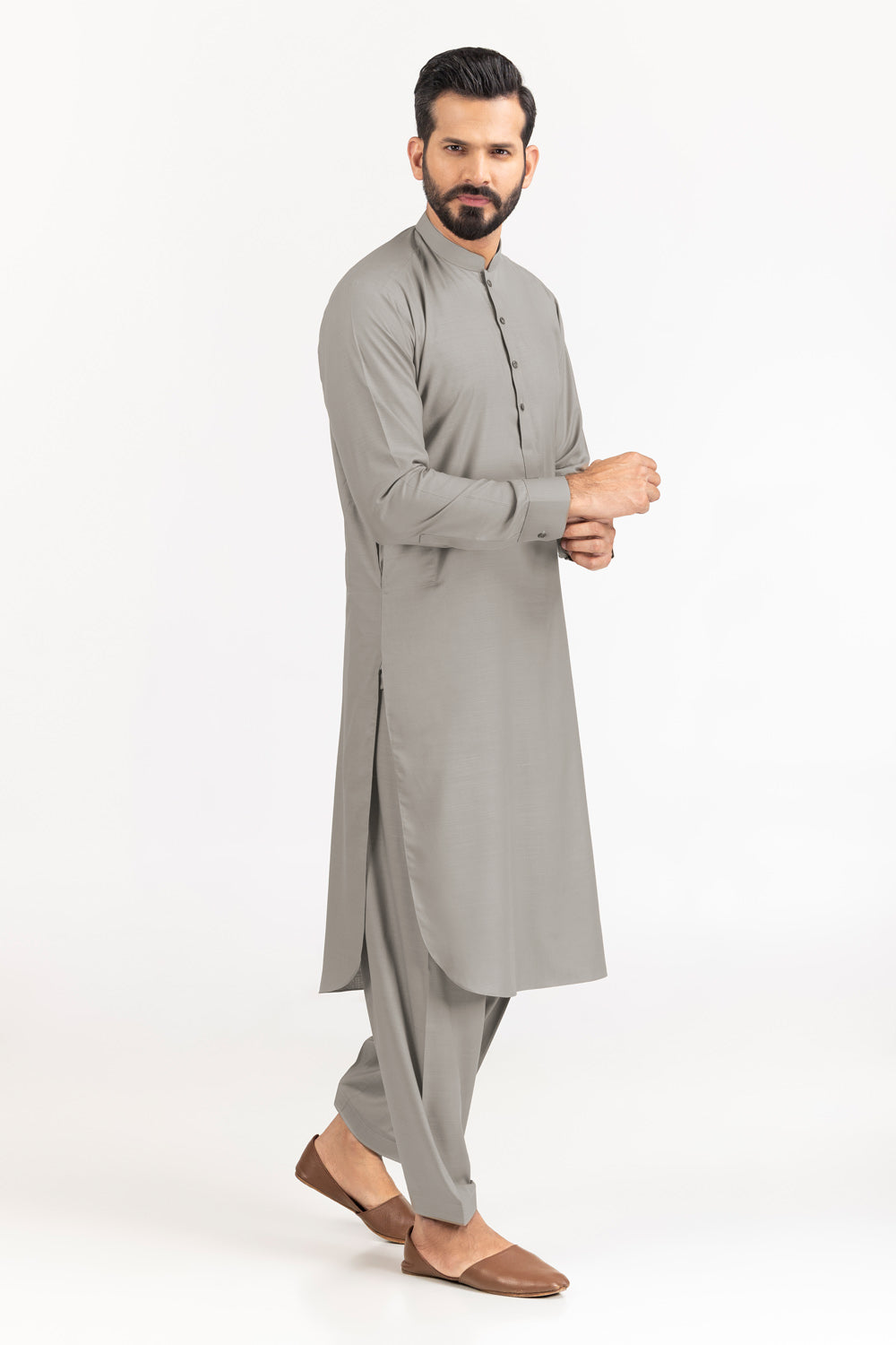 Gul Panther Unstitched Fabric Blended-Lf