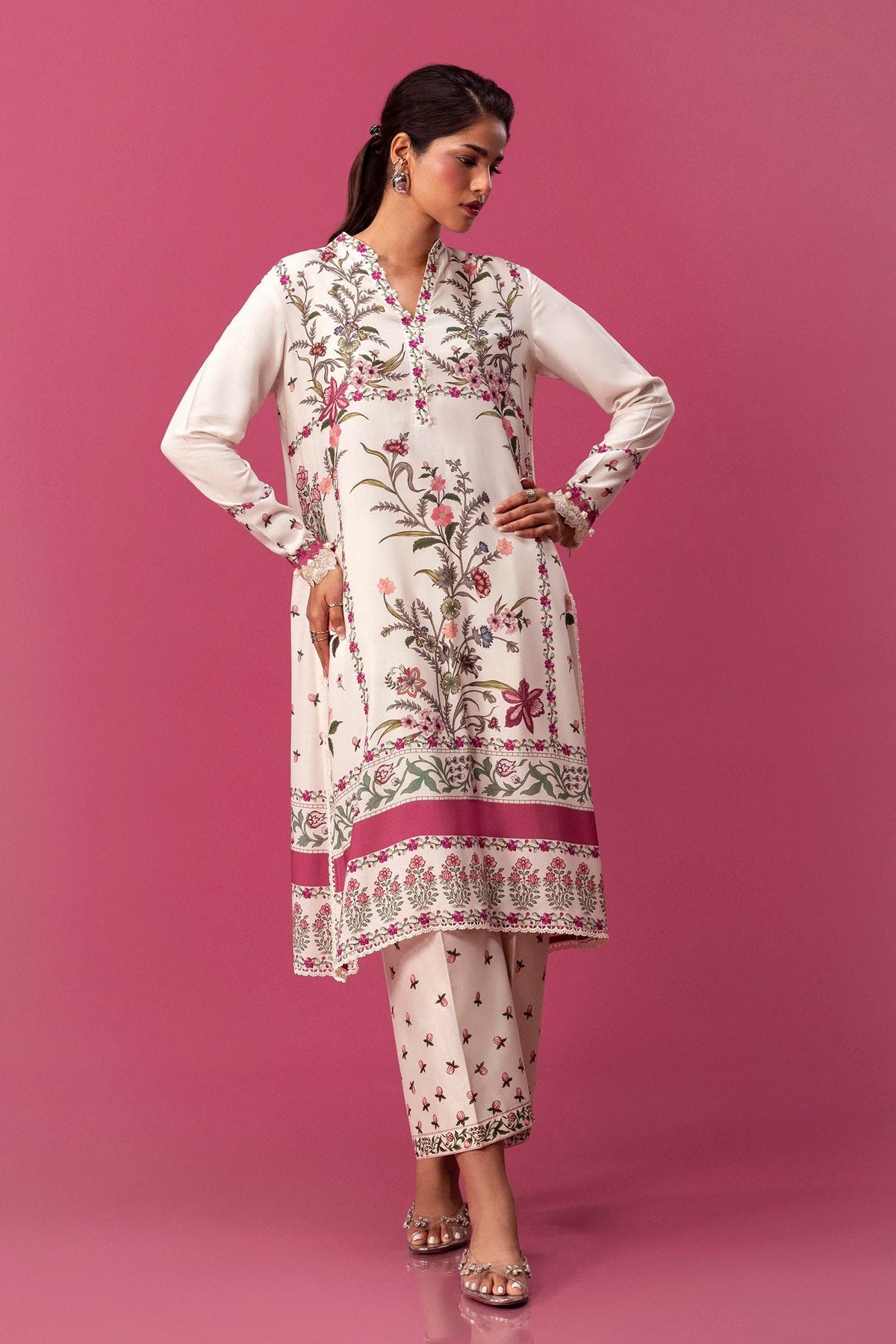 Unstitched Mahay Linen 2 Piece Suit