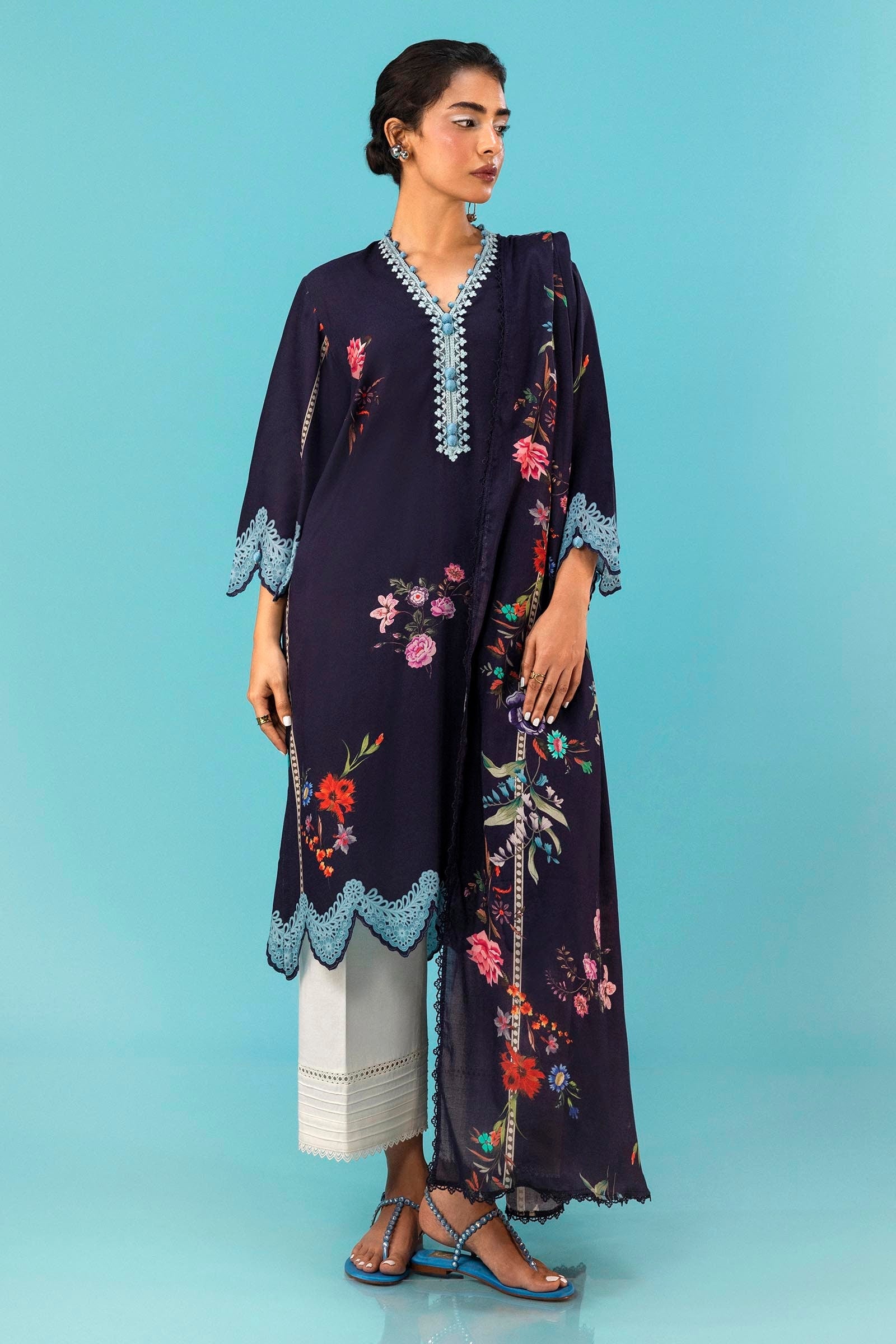 Unstitched Mahay Linen 2 Piece Suit