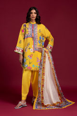 Unstitched Lawn 3 Piece Suit