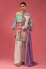 Unstitched Lawn 2 Piece Suit