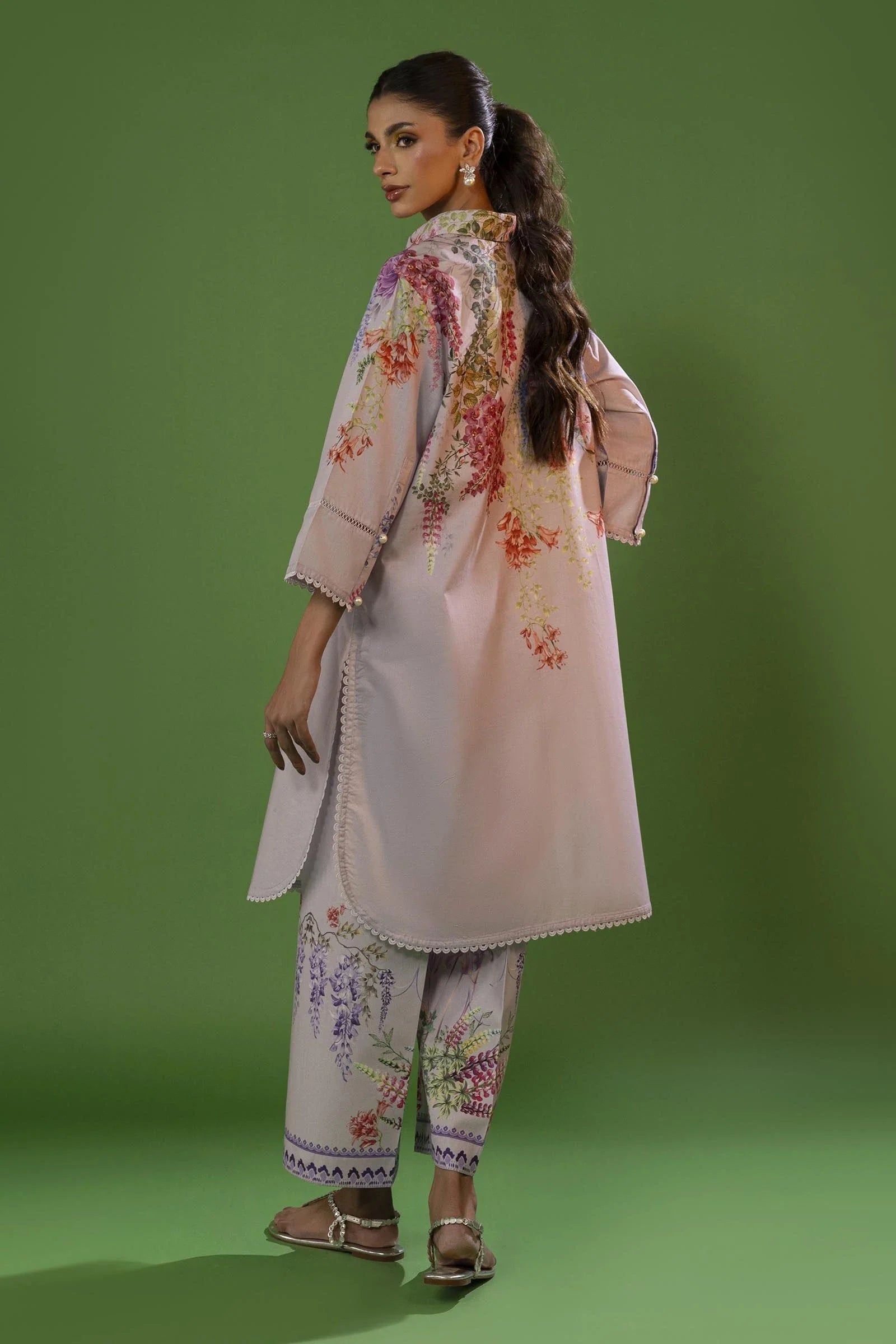 stitched Lawn 2 Piece Suit H251-013B-2C (RTS)