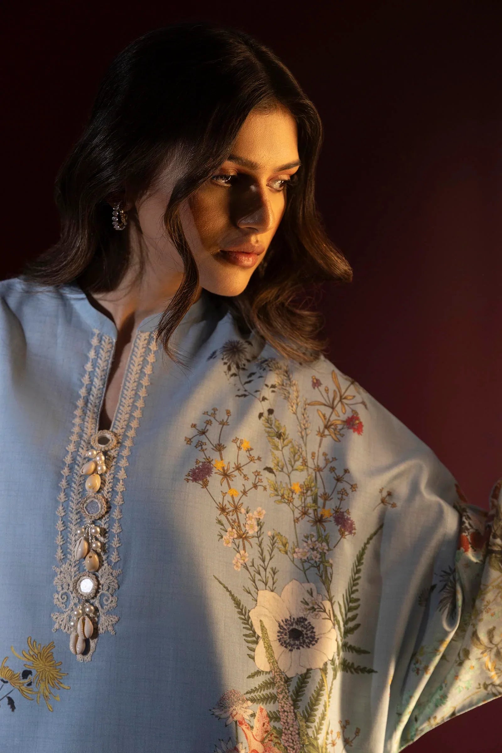 stitched Lawn 2 Piece Suit H251-015B-2AC (RTS)