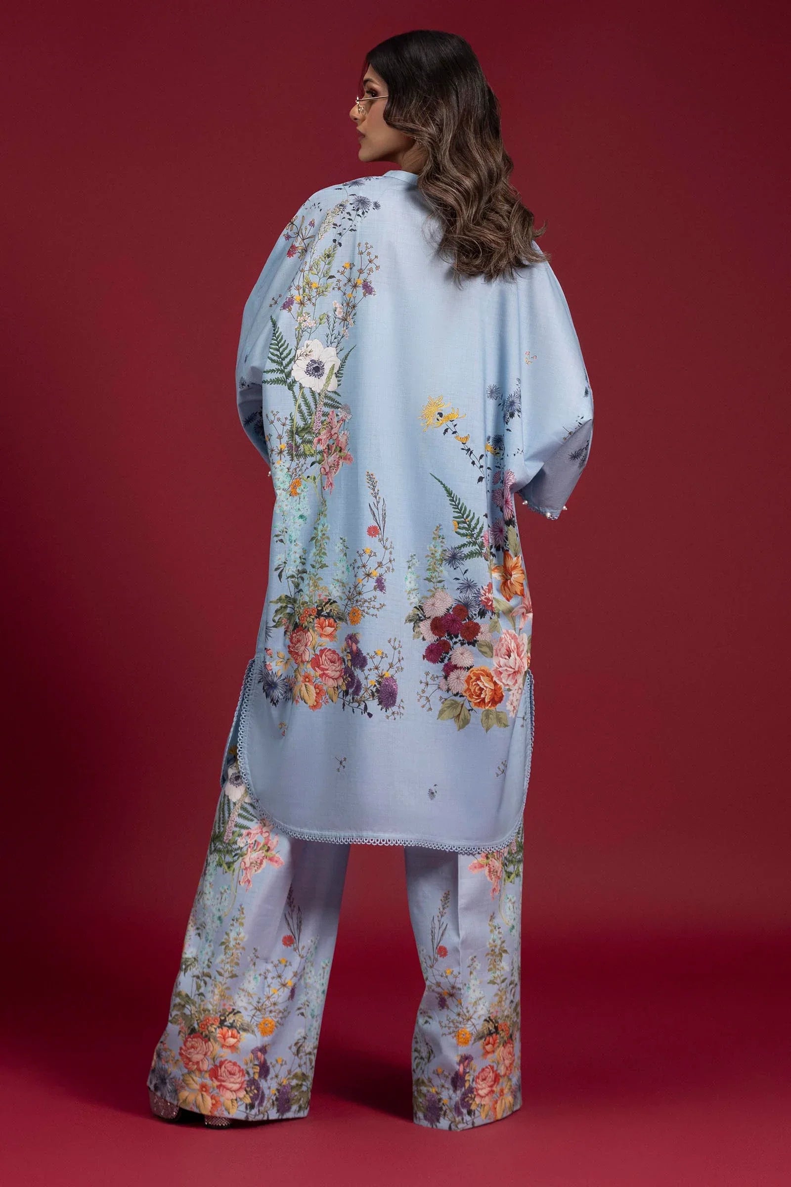 stitched Lawn 2 Piece Suit H251-015B-2AC (RTS)