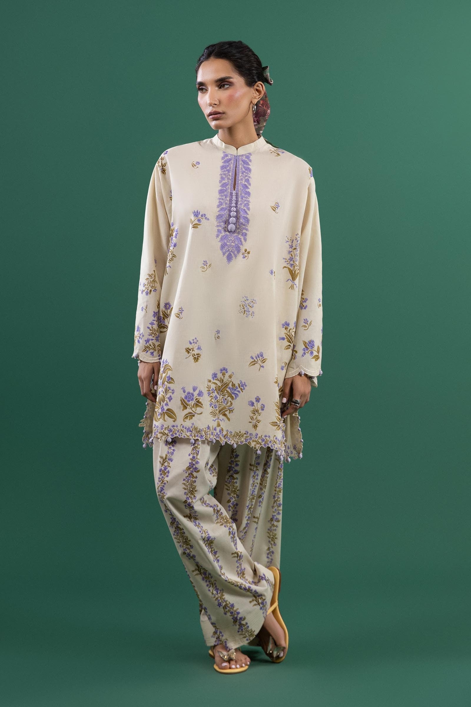 Unstitched 2 Piece Lawn Suit