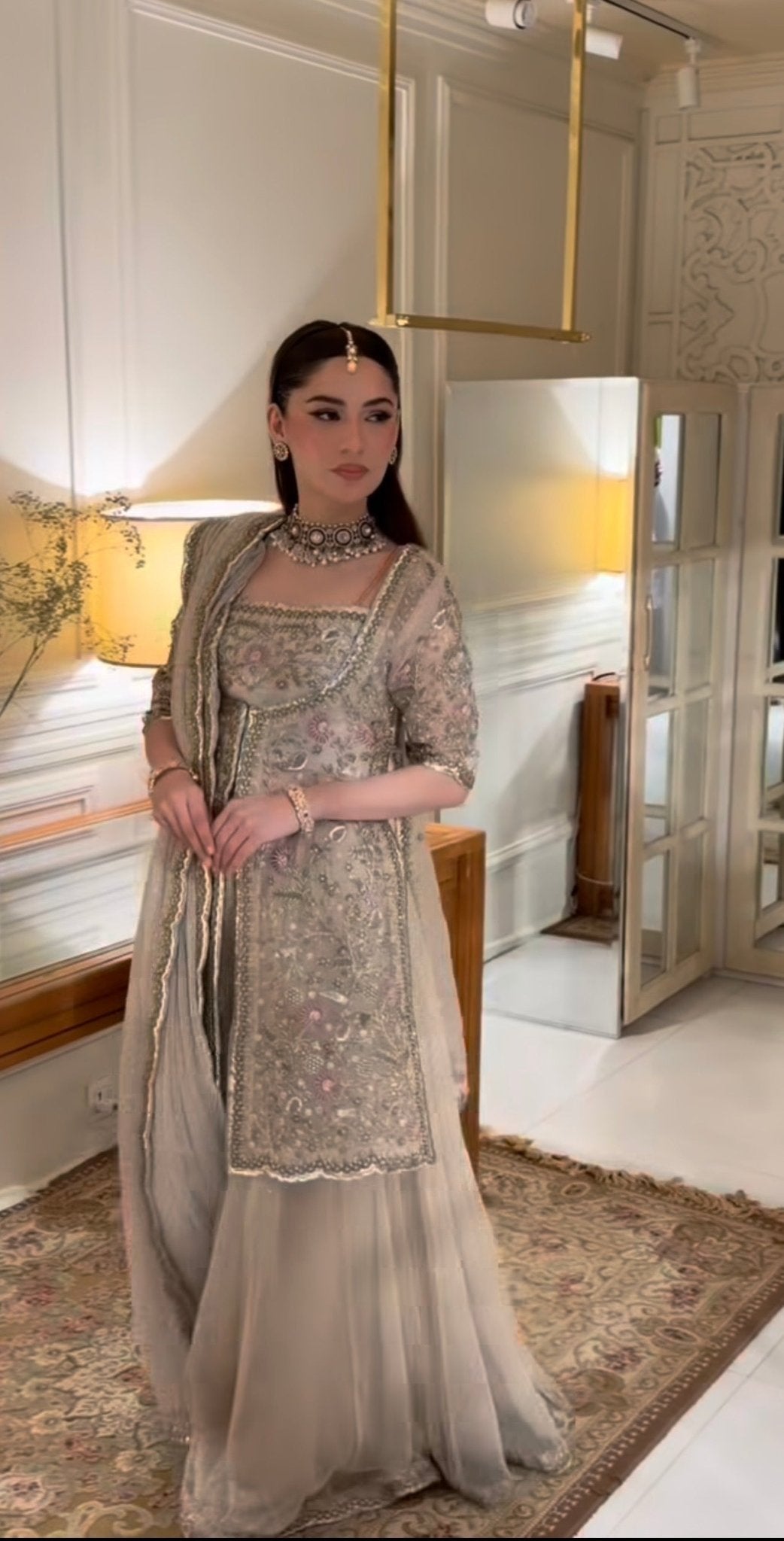 Haris Shakeel – Aleena Khan Champagne Onion Pink Style