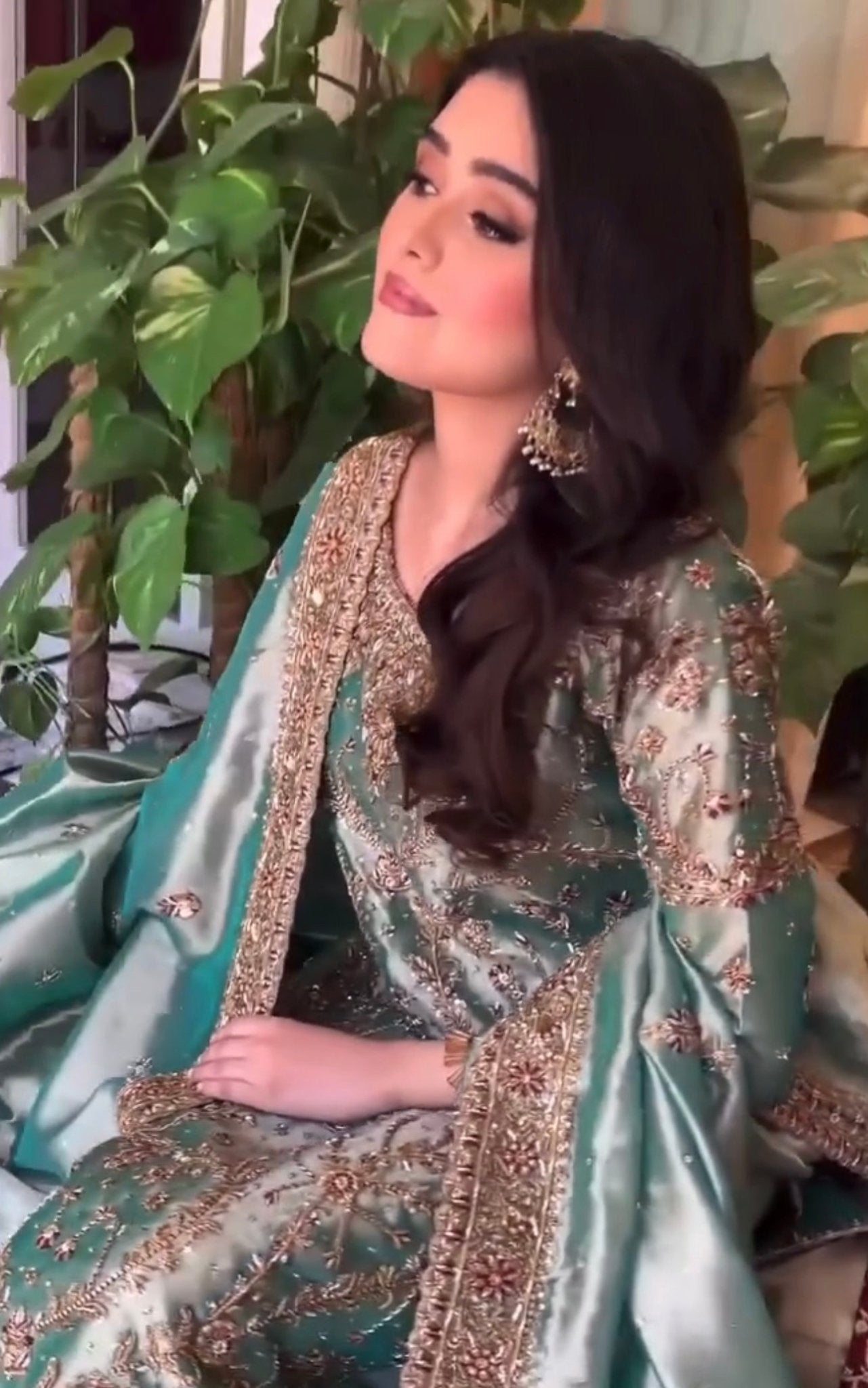 Haris Shakeel – Lama Series Aqua Teal Style