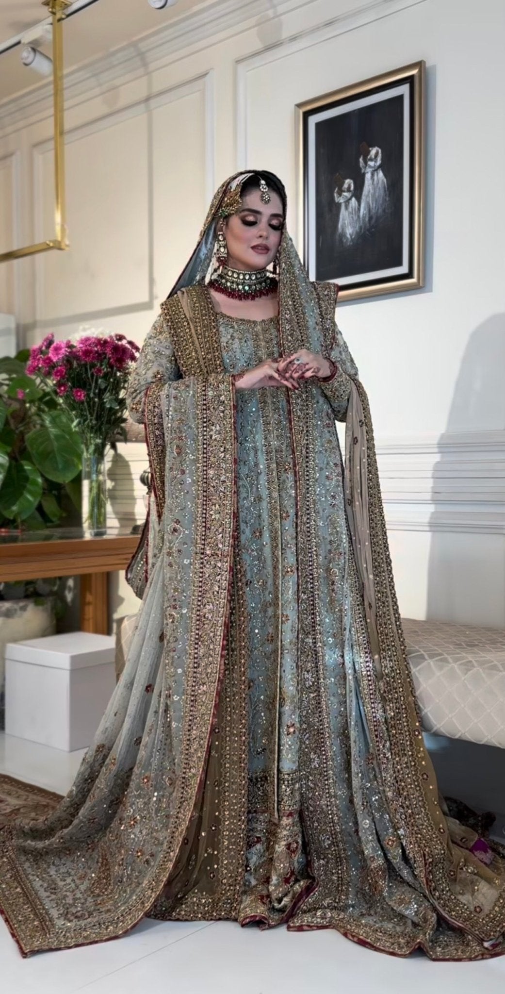 Haris Shakeel – Maharani Light Cinderella Blue Style