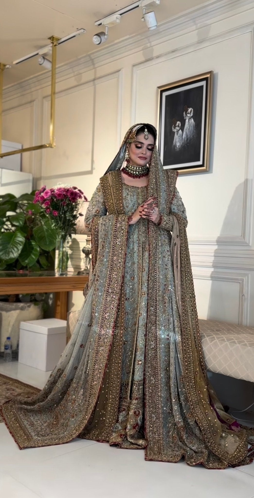 Haris Shakeel – Maharani Light Cinderella Blue Style