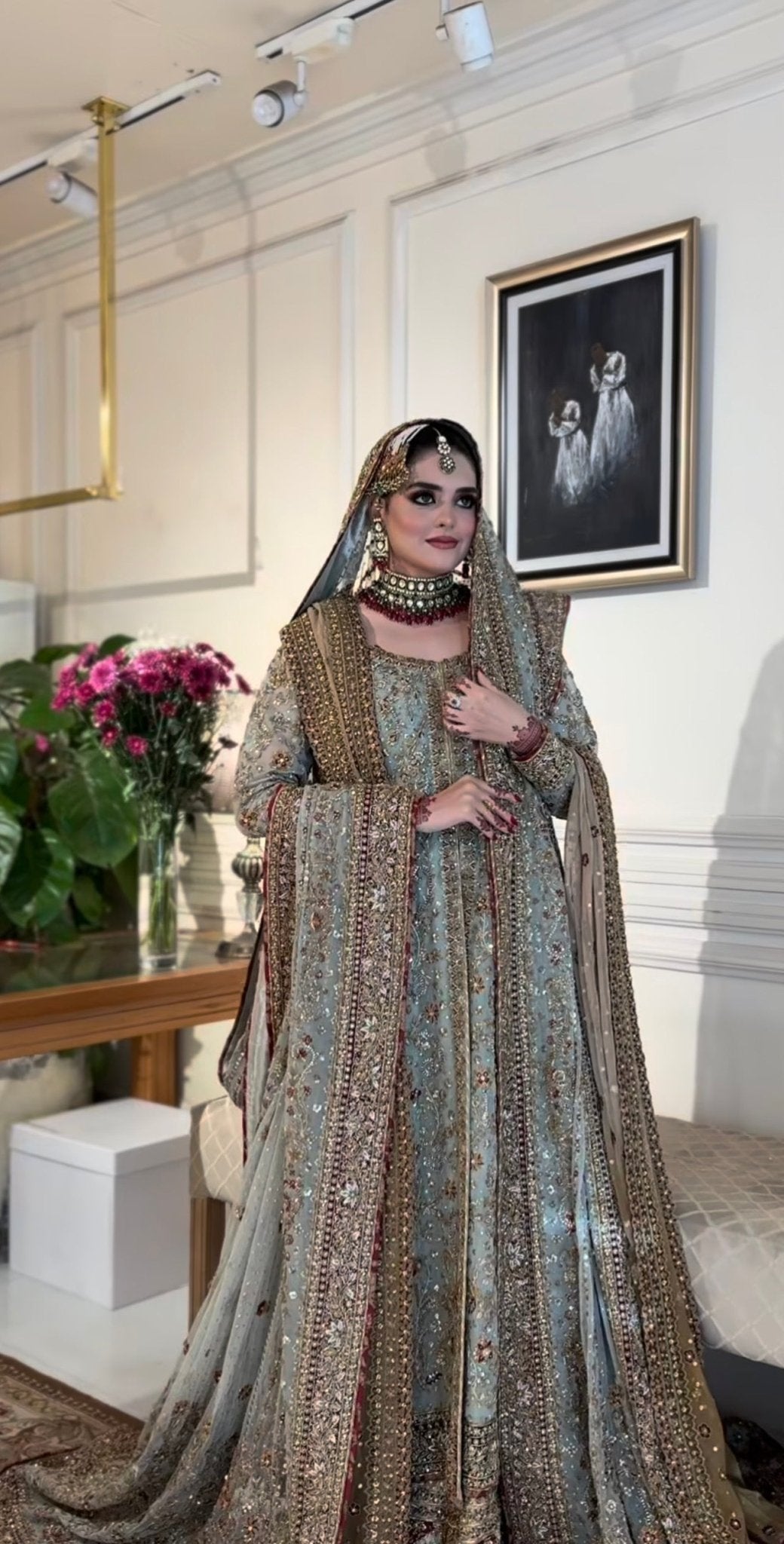 Haris Shakeel – Maharani Light Cinderella Blue Style