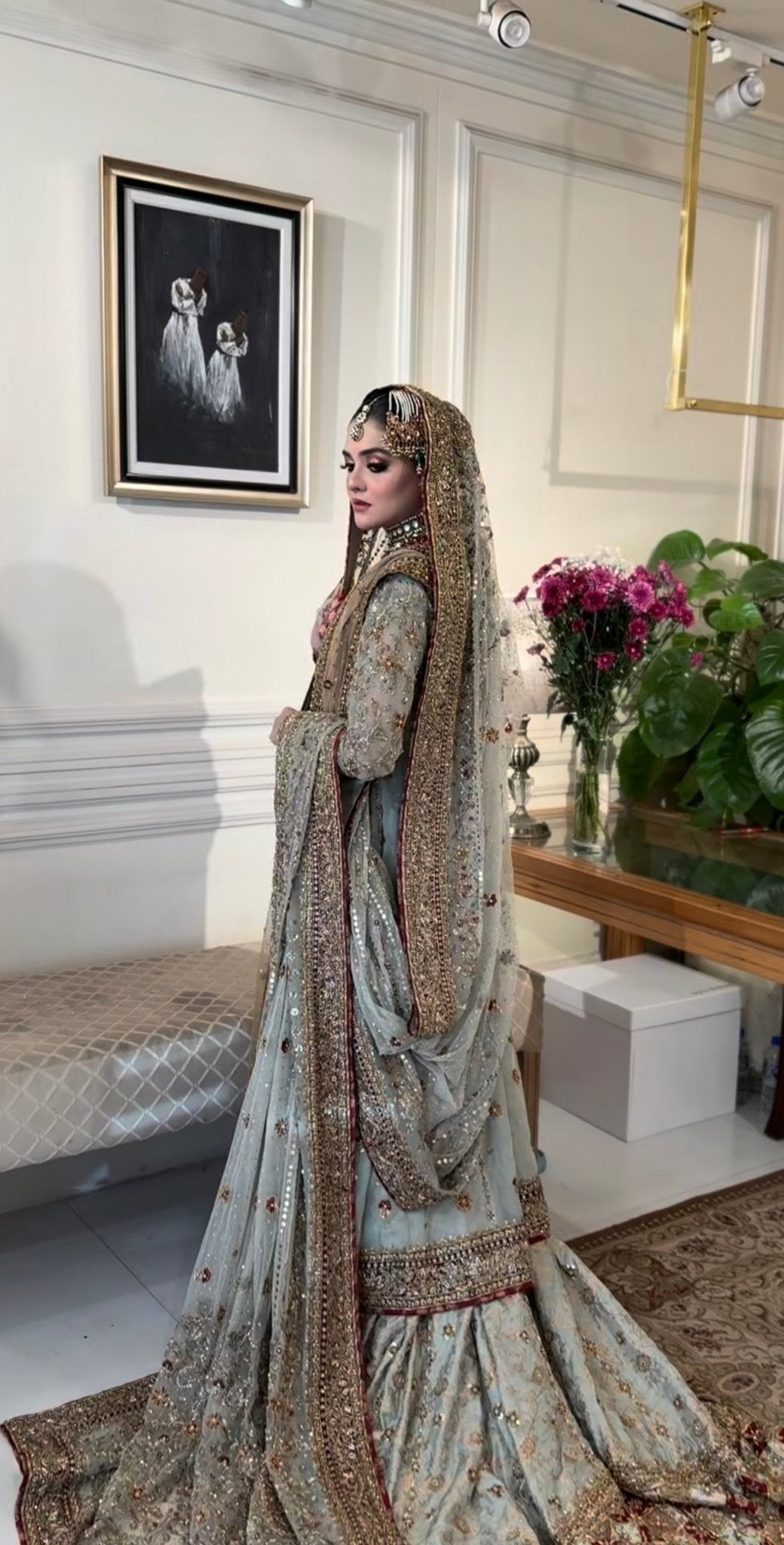 Haris Shakeel – Maharani Light Cinderella Blue Style