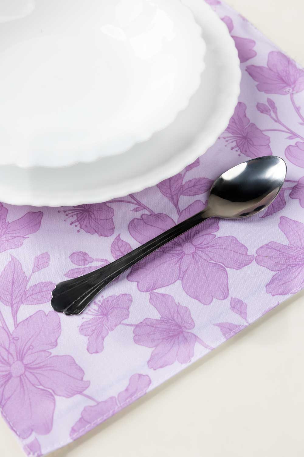 Hibiscus 4Pcs Digital Placemat